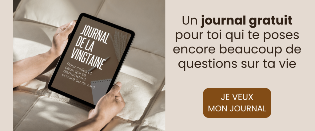 journal de la vingtaine
